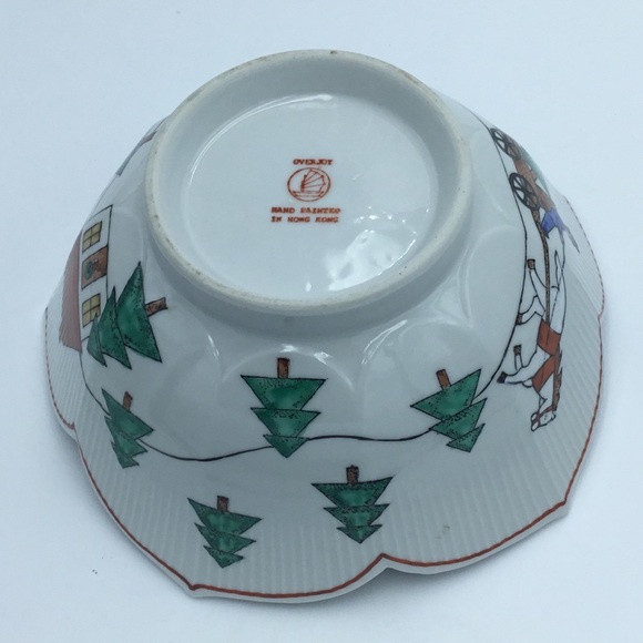 Overjoy Hand-painted Holiday Bowl - Picture 10 of 10